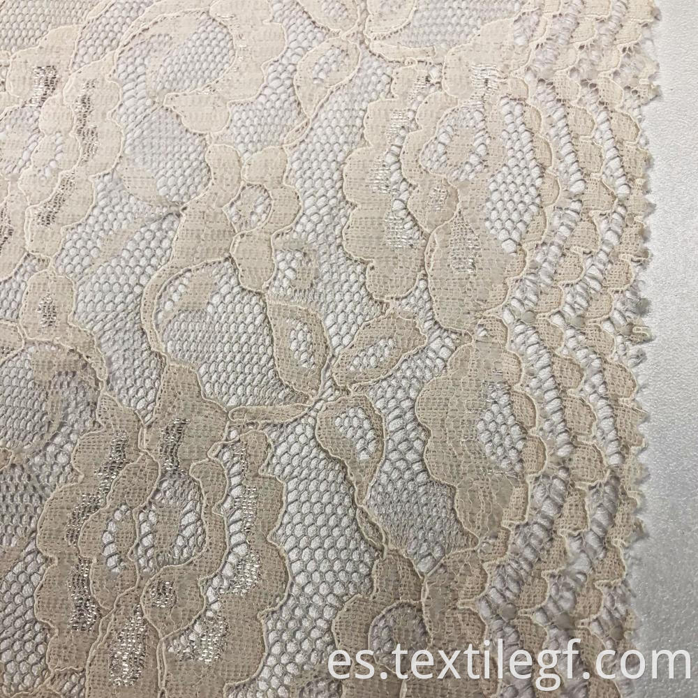 Pierced Flower Partten Lace Fabric